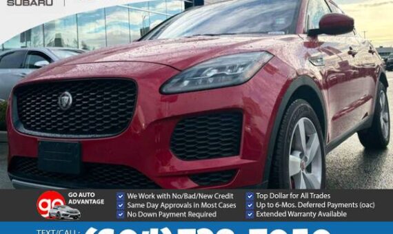 2018 Jaguar E-Pace R-Dynamic AWD for $0 Build Credit, Poor