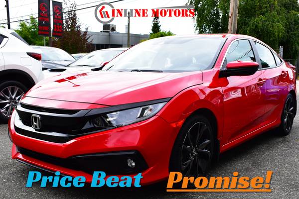 2020 Honda Civic Sport with Honda Sensing for $0 Build