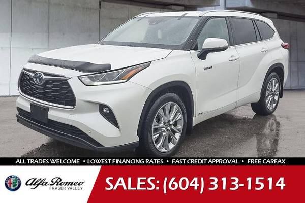 2021 Toyota Highlander Hybrid Limited for $0 Build Credit, Poor