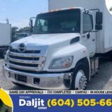 2018 Hino 268A 26' Dry Box Power Tuck Tailgate for