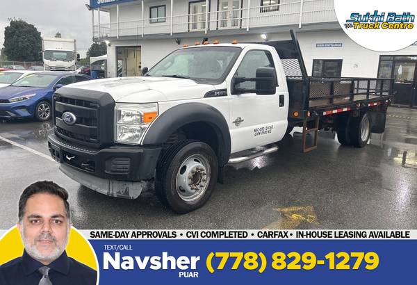 2011 Ford F-550 XL Reg Cab Diesel 14' Flat Deck