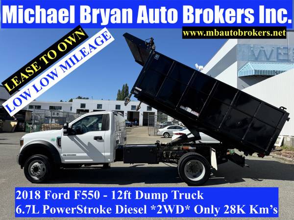 2018 Ford F550 Dump Truck High Walls Diesel 12FT -