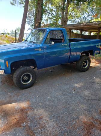 1977 Chev Short Box 4x4 for $0 Build Credit, Poor