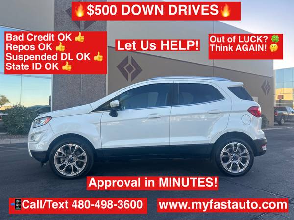 2019 Ford EcoSport SE for $0 Build Credit, Poor Credit,