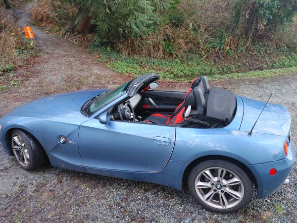 2003 BMW Z4 3L Manual Blue, 152k km for $0