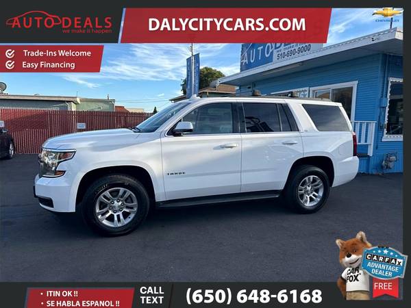 2016 Chevrolet Tahoe LT for $0 Build Credit, Poor Credit,