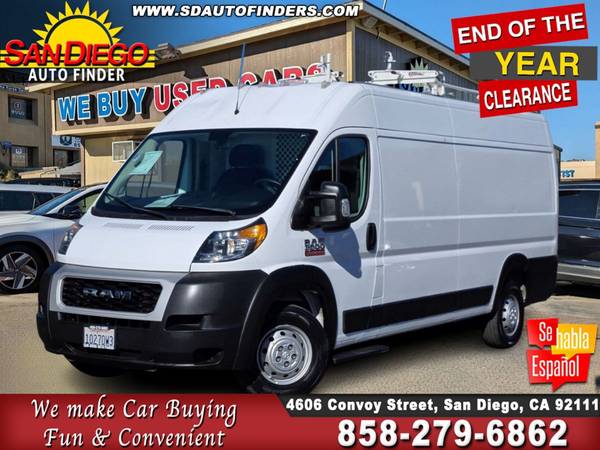 2021 Ram ProMaster 2500 High Roof for $0 Build Credit,