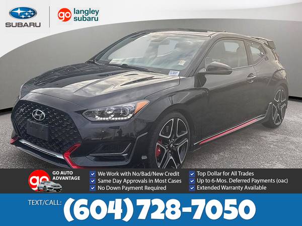 2022 Hyundai Veloster N Trim for $0 Build Credit, Poor