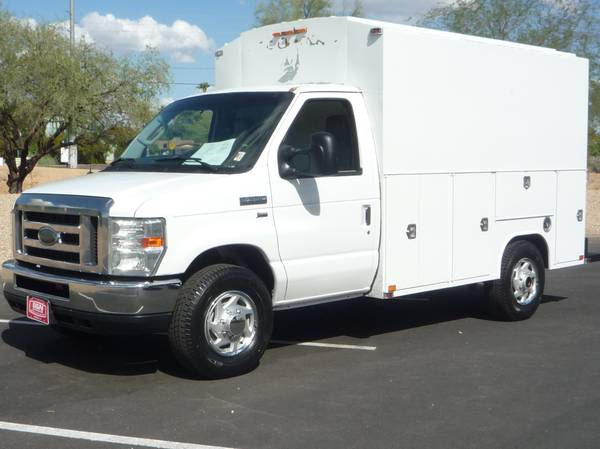 2014 Ford E-350 KUV Service Body Cargo Van for $0