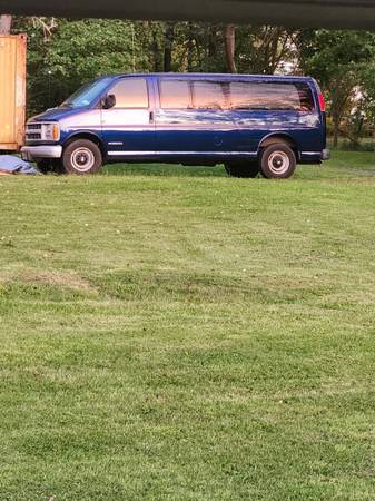 2000 Chevrolet G3500 Express 15 Passenger Extended Van for $0