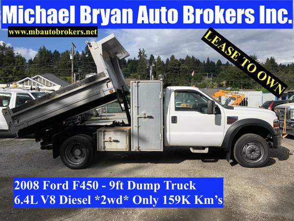 2008 Ford F450 9ft Dump Truck Diesel 2WD for $0