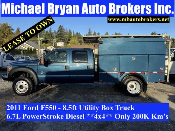 2011 Ford F550 Utility Box Truck Diesel 4x4 for $0