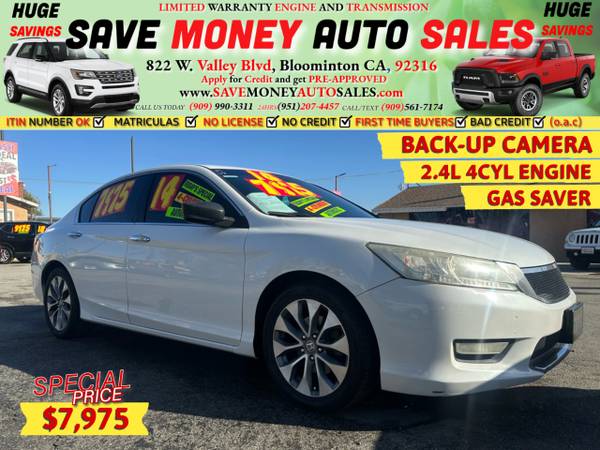 2014 Honda Accord EX 2.4L 4-Cyl Gas Saver with Back-Up