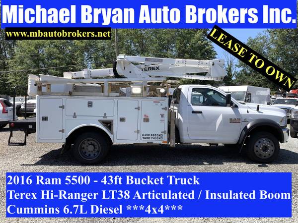 2016 RAM 5500 HD 4x4 Bucket Truck for $0 Build