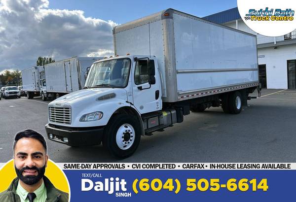 2018 Freightliner M2 26' Box Truck with Liftgate, Air Brakes,