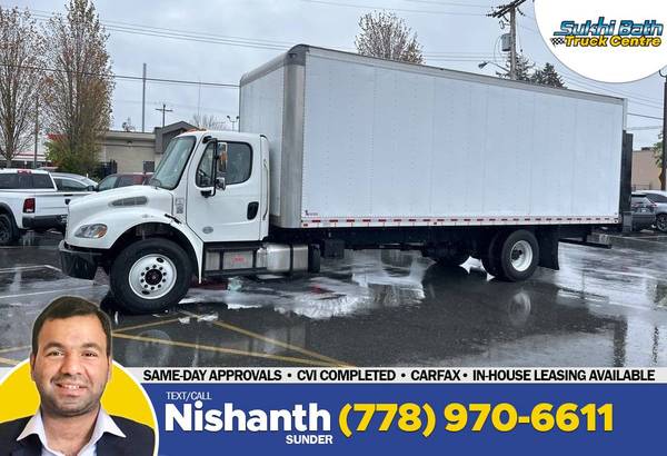 2018 Freightliner M2 26' Dry Box Railgate CVI Completed for