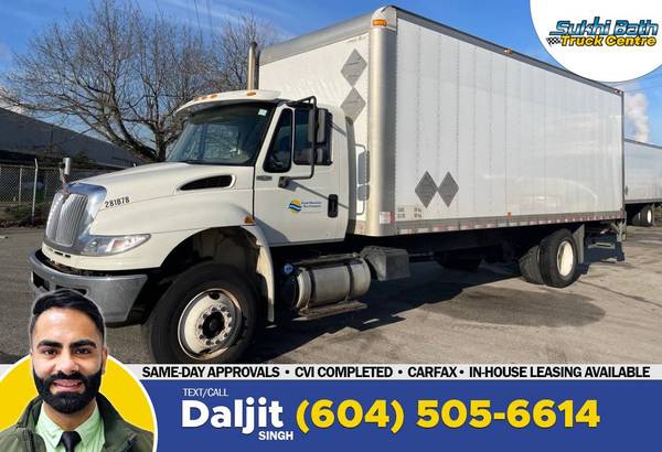 2018 International 4300 Hydraulic 24' Box with 4400LB Dhollandia Tailgate