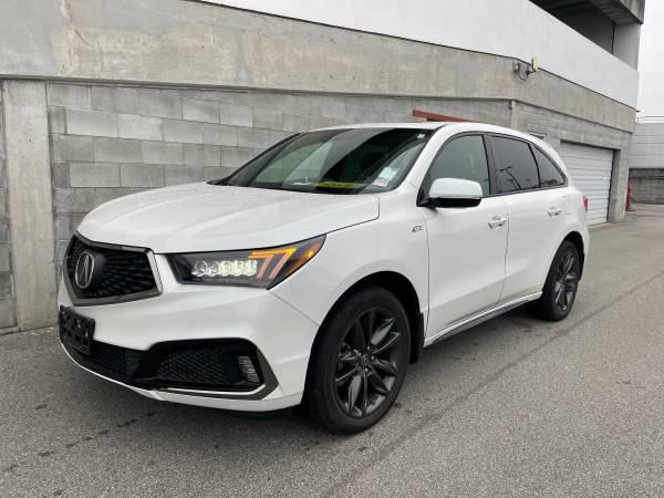 2020 Acura MDX A-Spec 7-Seater - White, Only 33,400 km