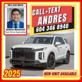 2025 Hyundai Palisade Urban White AWD for $0 Build Credit,