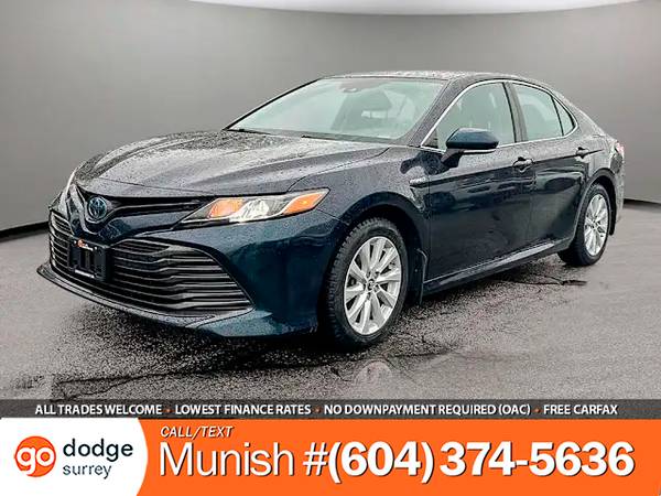 2019 Toyota Camry Hybrid LE for $0 Build Credit, Poor