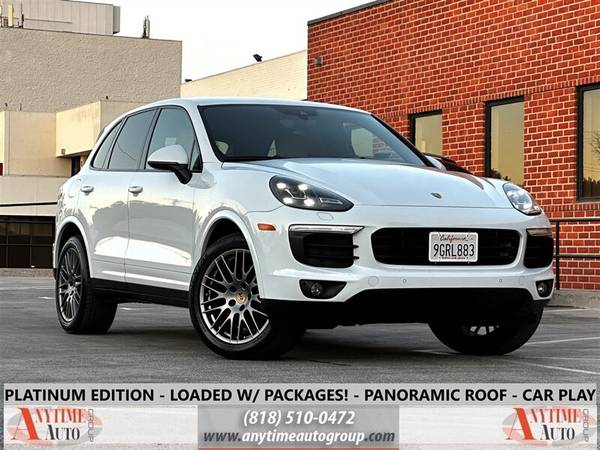 2018 Porsche Cayenne Platinum Edition for $0 Build Credit, Poor