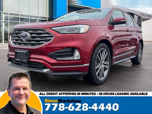 2019 Ford Edge Titanium AWD 2.0L Gas NO Accidents Ruby