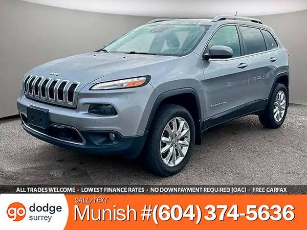 2017 Jeep Cherokee 4WD Limited for $0 Build Credit, Poor