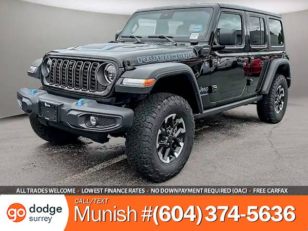 2024 Jeep Wrangler 4xe Rubicon 4 Door 4x4 SUV for