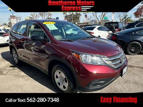 2014 Honda CR-V LX SUV Maroon for $0 Build Credit,