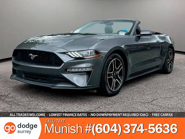 2023 Ford Mustang EcoBoost Convertible for $0 Build Credit, Poor