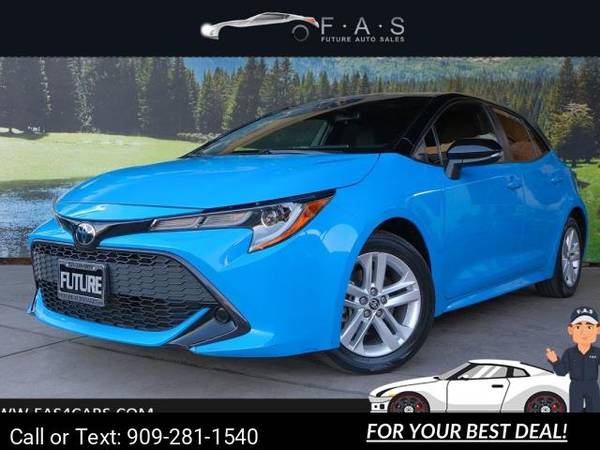 2021 Toyota Corolla Hatchback SE Blue Flame for $0 Build