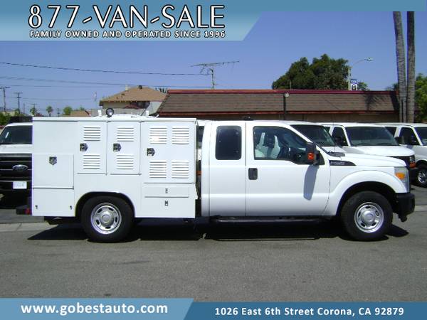 2011 Ford F250 Extended Cab Utility Service Pickup Truck Low