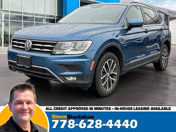 2018 Volkswagen Tiguan Comfortline TSI 2.0L One Owner Moonroof for