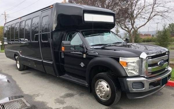 2011 F550 Super Duty V8 Diesel 31-Passenger Shuttle for $0