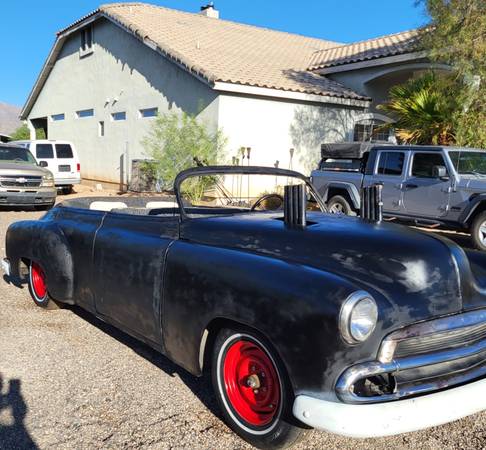 1951 Chevy Styleline Custom Convertible for $0 Build Credit, Poor