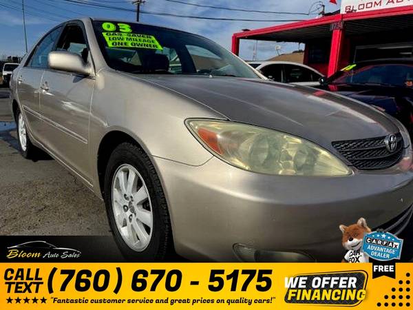 2003 Toyota Camry LE V6 Sedan for $0 Build Credit,