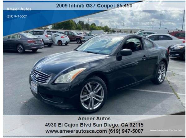 2009 INFINITI G37 AWD for $0 Build Credit, Poor Credit,