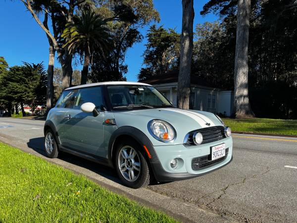 2013 Mini Cooper Ice Blue for $0 Build Credit, Poor