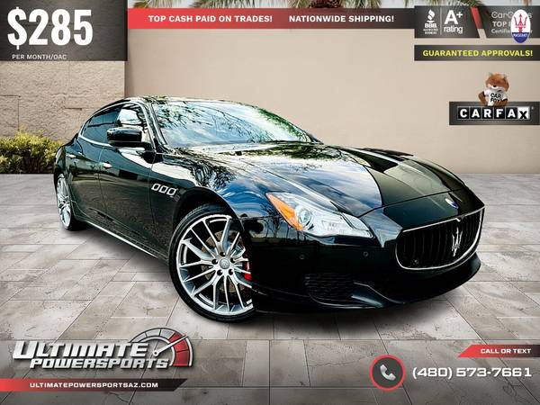 2014 Maserati Quattroporte SQ4 Luxury Sedan for $0 Build Credit,