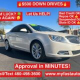 2015 Buick Verano - $500 Down, Bad Credit Welcome for