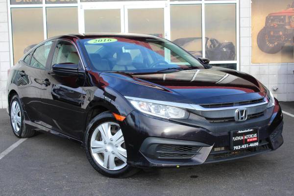 2016 Honda Civic LX Sedan for $0 Build Credit, Poor