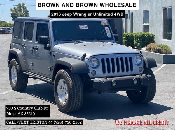 2016 Jeep Wrangler Unlimited Sport 4WD for $0 Build Credit,