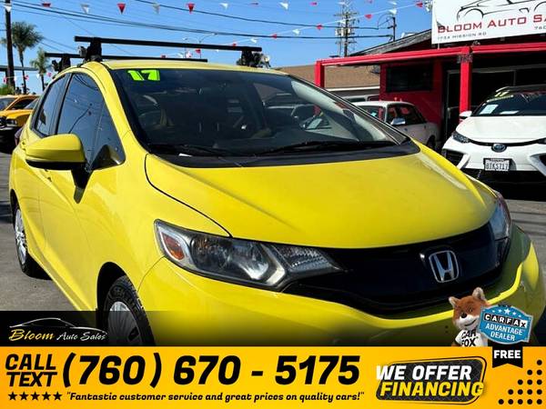 2017 Honda Fit LX Hatchback CVT for $0 Build Credit,