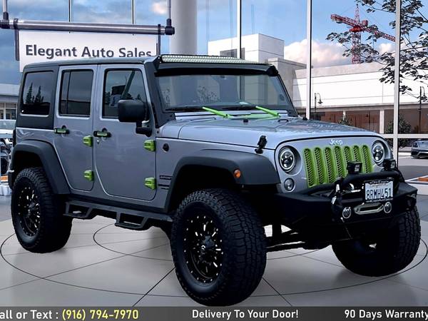 2017 Jeep Wrangler Unlimited Sport for $0 Build Credit, Poor