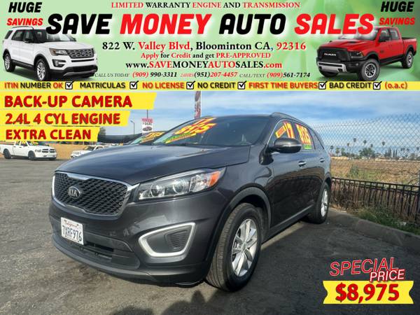 2017 Kia Sorento EX for $0 Build Credit, Poor Credit,
