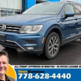 2018 Volkswagen Tiguan Comfortline TSI 2.0L One Owner Moonroof for