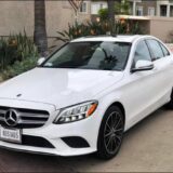 2019 Mercedes Benz C300 White for $0 Build Credit, Poor