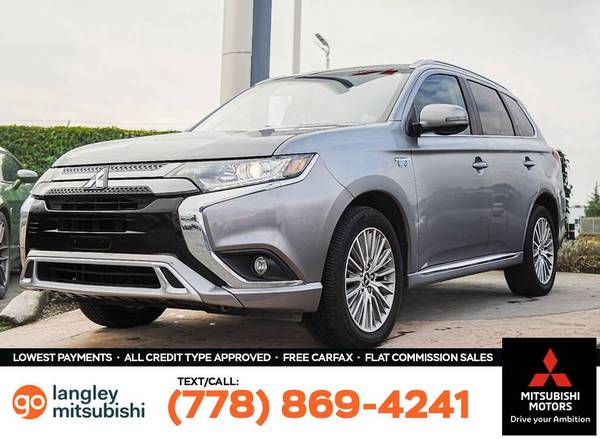 2020 Mitsubishi Outlander PHEV SE S-AWC for $0 Build Credit,