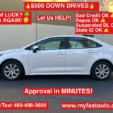 2020 Toyota Corolla LE - $500 Down, Low Mileage! for