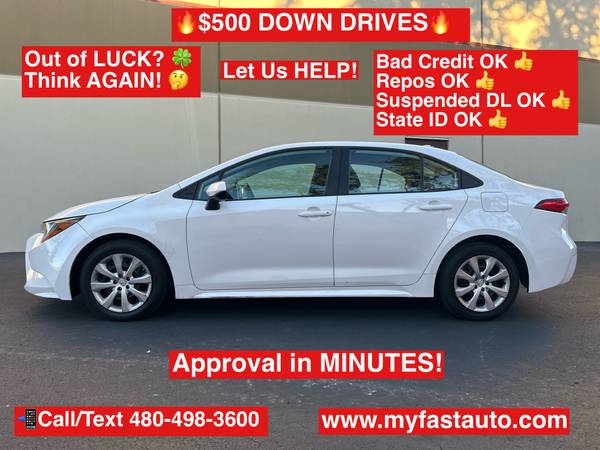 2020 Toyota Corolla LE - $500 Down, Low Mileage! for
